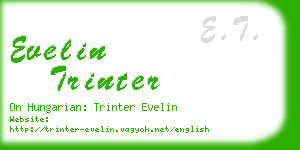 evelin trinter business card